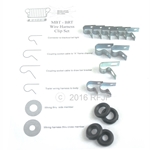 G503,Army Jeep, Military Jeep, Military, WWII, Post War, Willys, Ford, CJ,MB,GPW,M38,Wiring clip set MBT with grommets 0606 MBT,0606 MBT