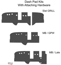 MB GPW, MB GPW PartsDash Pad ID -Dash Pad ID,MB,GPW,Dash Pad ID Jeep G503 RFJP VintageJeeps